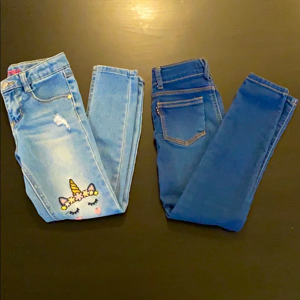 Girls Dkny and BEAUTEES Denim Jeans 2x1 Sz 6x